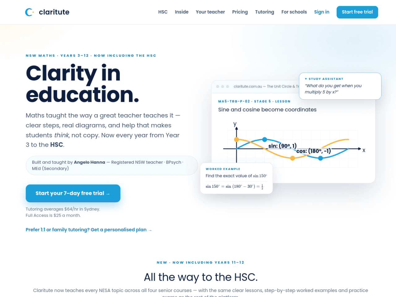 Claritute screenshot